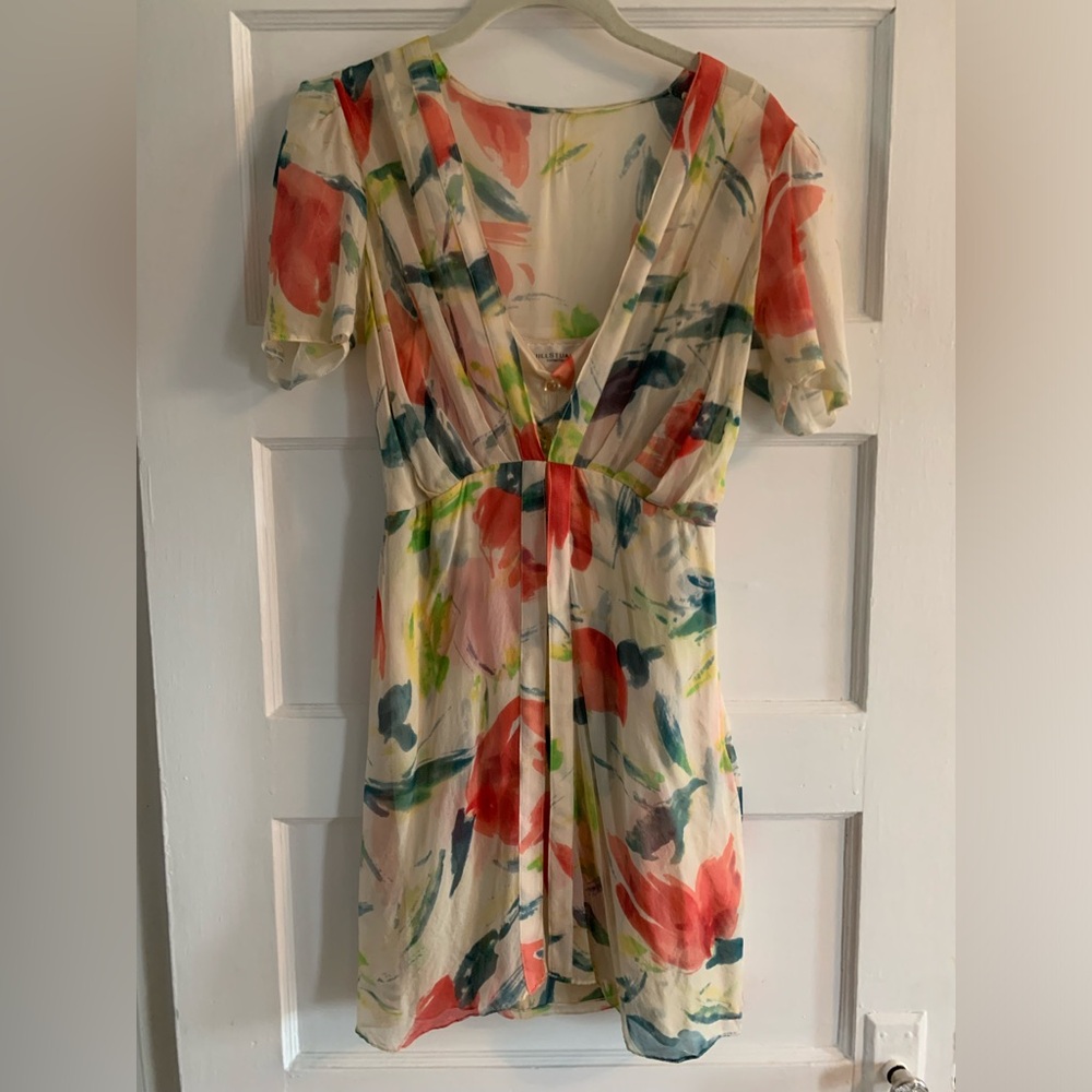 Vintage Jill Stuart Floral V-Neck Dress